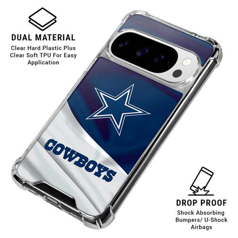 NFL Dallas Cowboys Google Pixel 10 Pro XL Clear Case